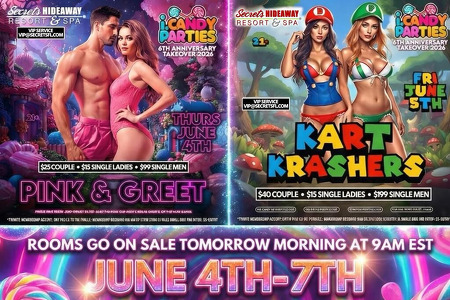 i.Candy Parties @Secrets Hideaway, June 4th-7th, 6th Anniversary Takeover