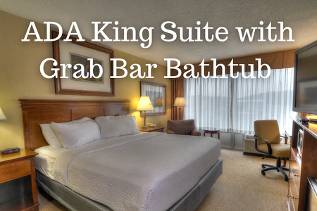 ADA KING SUITE WITH GRAB BAR BATHTUB